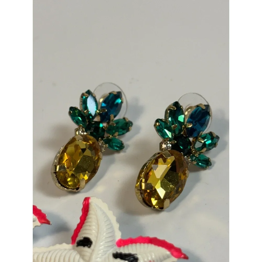 Pierced Novelty Vacation Earrings Fashion Pineapple Starfish - Picture 3 of 4